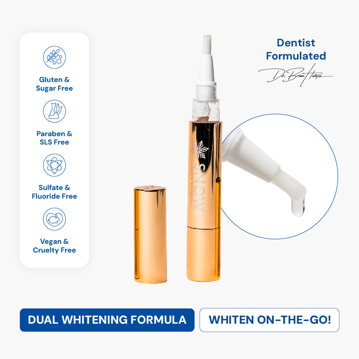 Premium Whitening Serum | Dual-Whitening Serum | SNOW® Oral Care