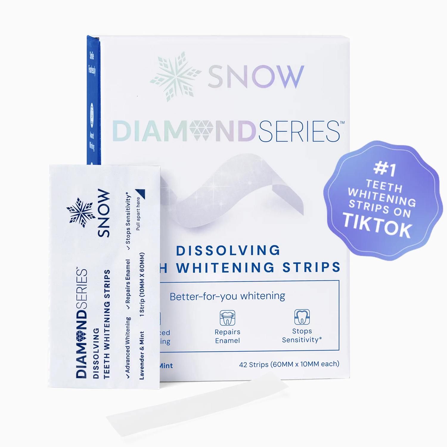 SNOW® Diamond Dissolving Teeth Whitening Strips with Hydroxyapatite
