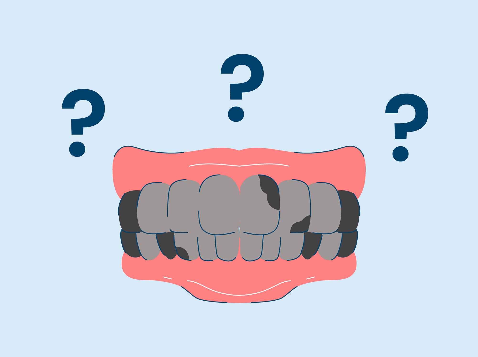 black teeth