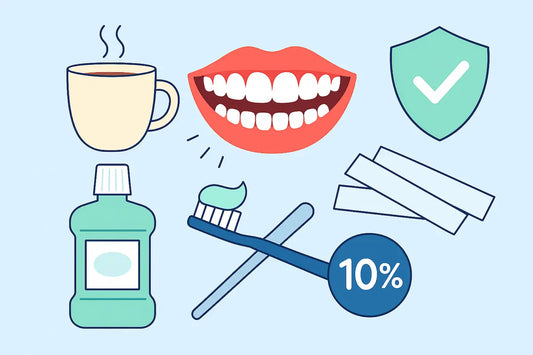 Daily Whitening Routine for Coffee and Red Wine Drinkers with Sensitive Teeth