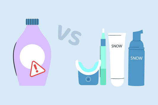 bleaching vs whitening teeth 