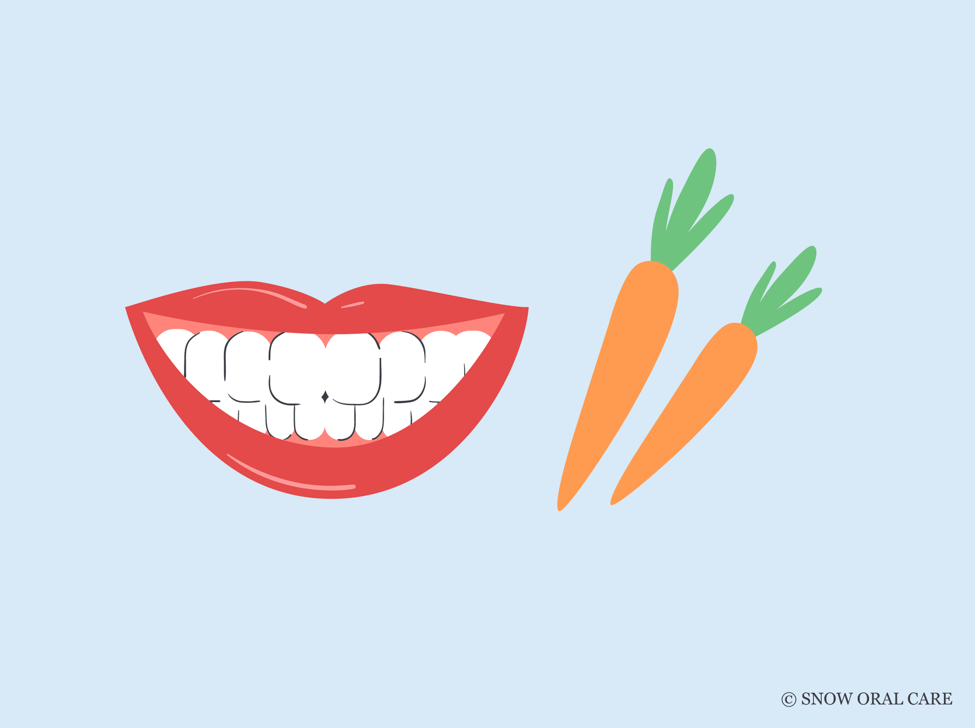 can carrots stain your teeth 