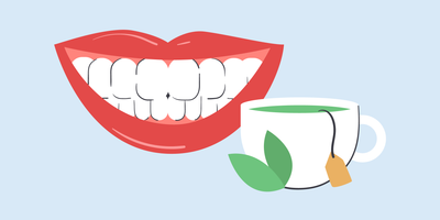 can i drink green tea after teeth whitening 