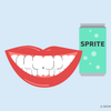 can i drink sprite after teeth whitening 