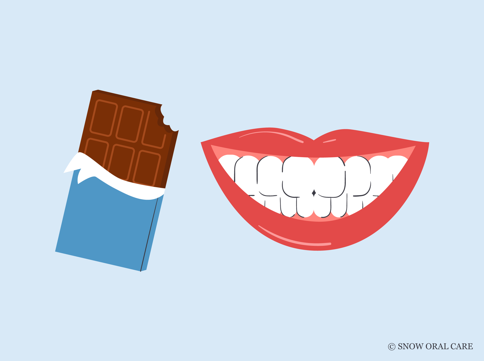 can i eat chocolate after teeth whitening 