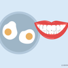 can i eat eggs after teeth whitening 