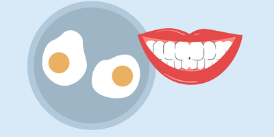 can i eat eggs after teeth whitening 