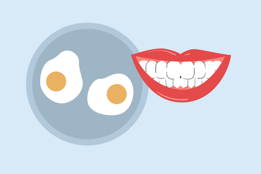 can i eat eggs after teeth whitening 