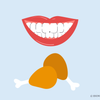 can i eat fried chicken after teeth whitening 
