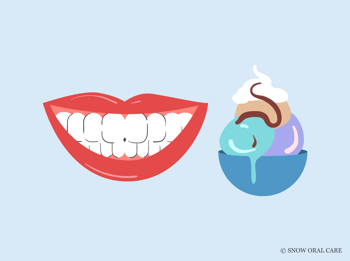 can i eat ice cream after teeth whitening 