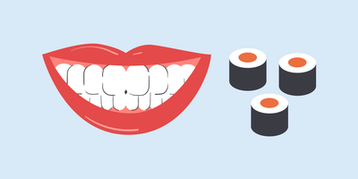 can i eat sushi after teeth whitening 