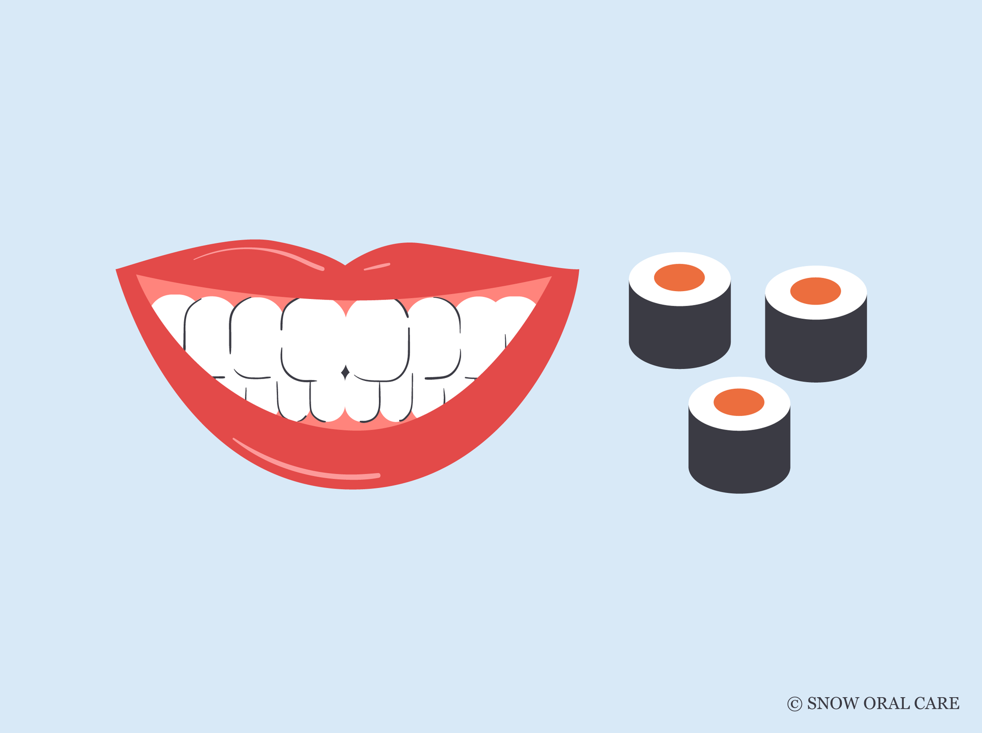 can i eat sushi after teeth whitening 