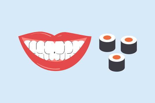 can i eat sushi after teeth whitening 