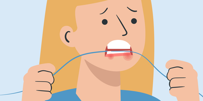 can you floss too hard