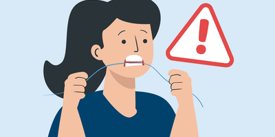 can you floss with a temporary crown