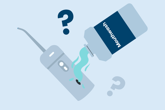 can you put mouthwash in a water flosser
