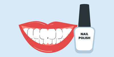 can you put white nail polish on your teeth 