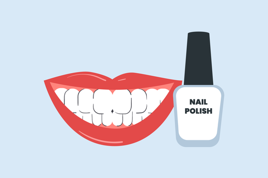 can you put white nail polish on your teeth 