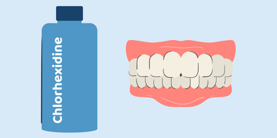 chlorhexidine gluconate oral rinse stain teeth 