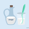 cleaning toothbrush with vinegar