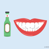 does beer stain teeth  