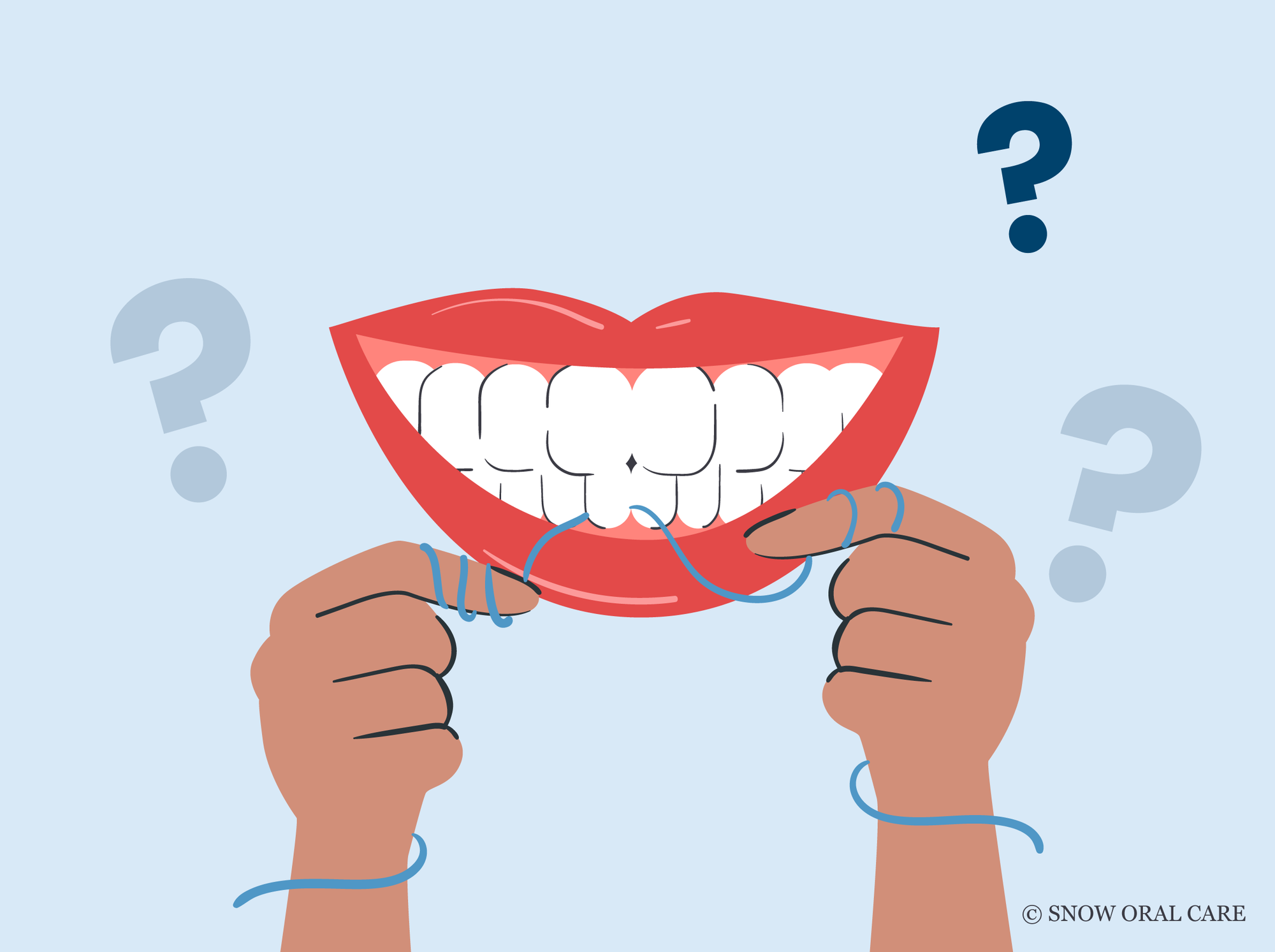 does flossing create gaps in teeth