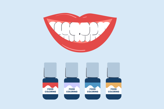 does food coloring stain teeth 