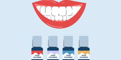 does food coloring stain teeth 