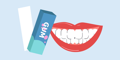 does gum make your teeth yellow 