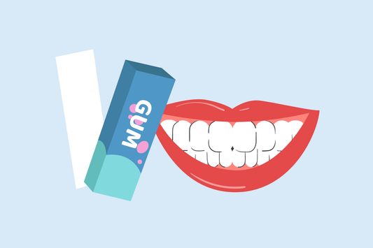 does gum make your teeth yellow 