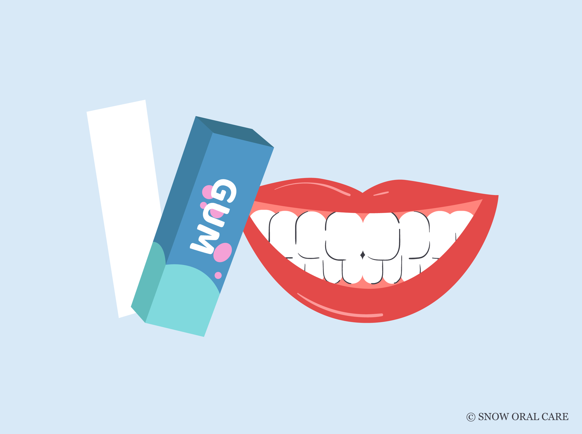 does gum make your teeth yellow 