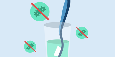 does listerine kill strep on toothbrush