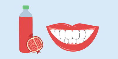 does pomegranate juice stain teeth 