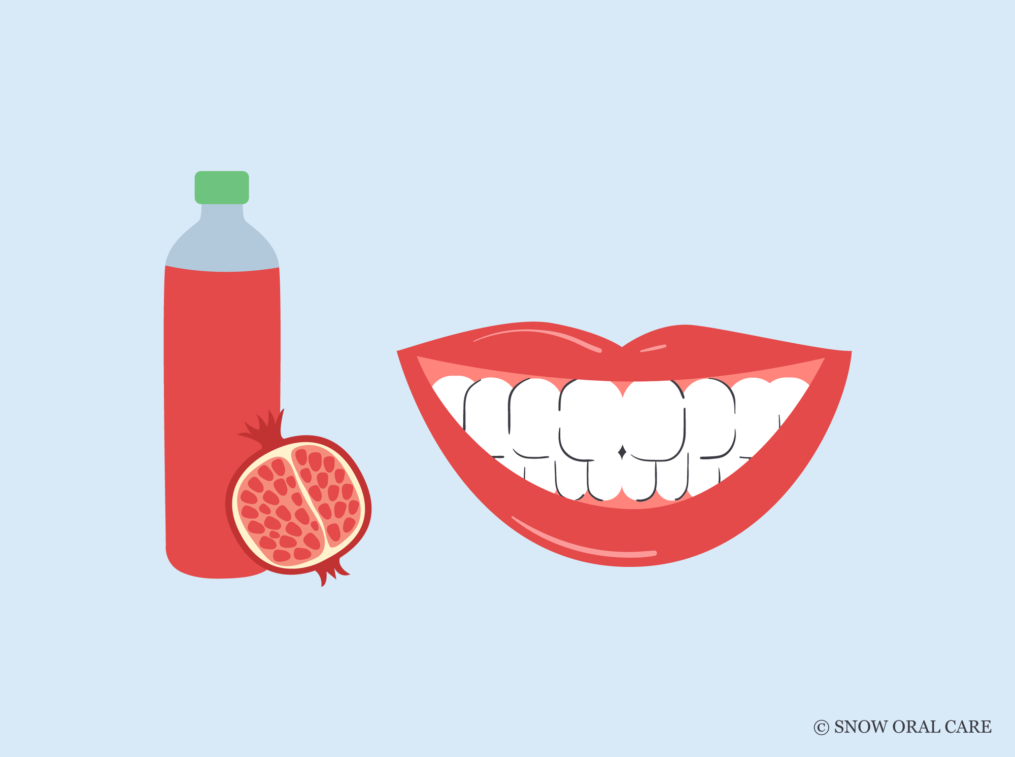 does pomegranate juice stain teeth 