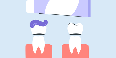 does purple toothpaste work on crowns