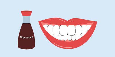 does soy sauce stain teeth 