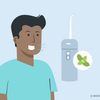 does water flossing help with bad breath
