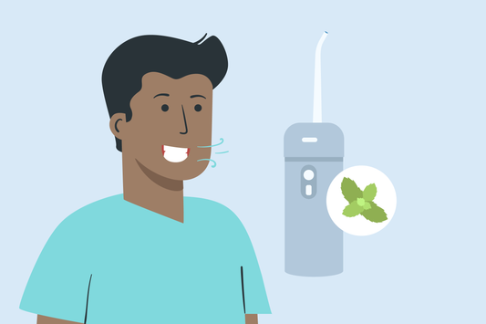 does water flossing help with bad breath