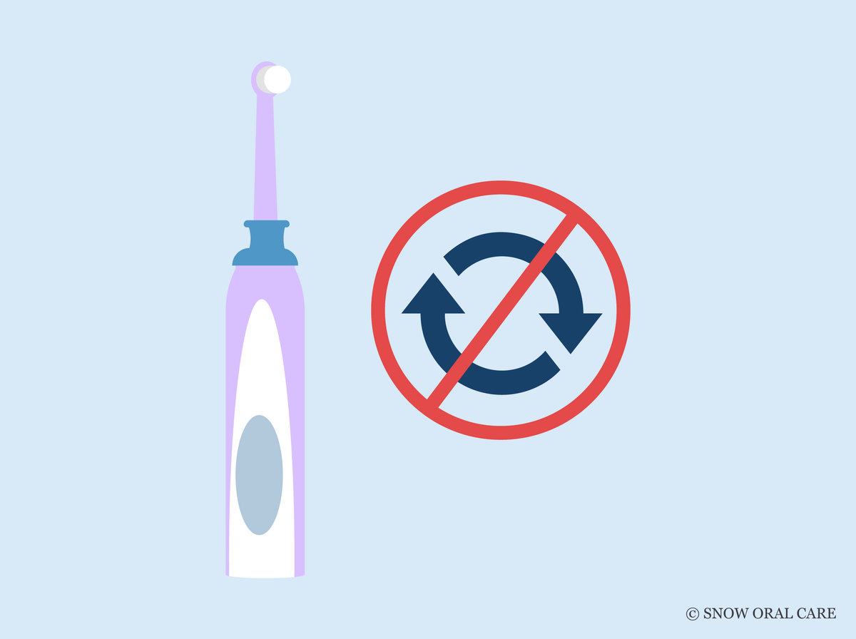 electric toothbrush stops spinning when brushing too hard
