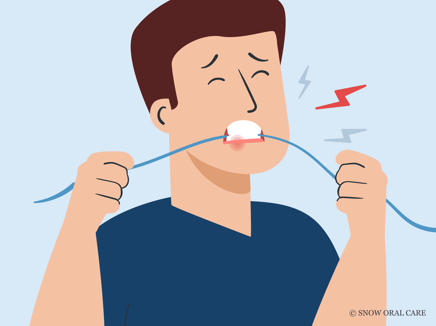 gums hurt when flossing