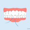 how deep should you floss