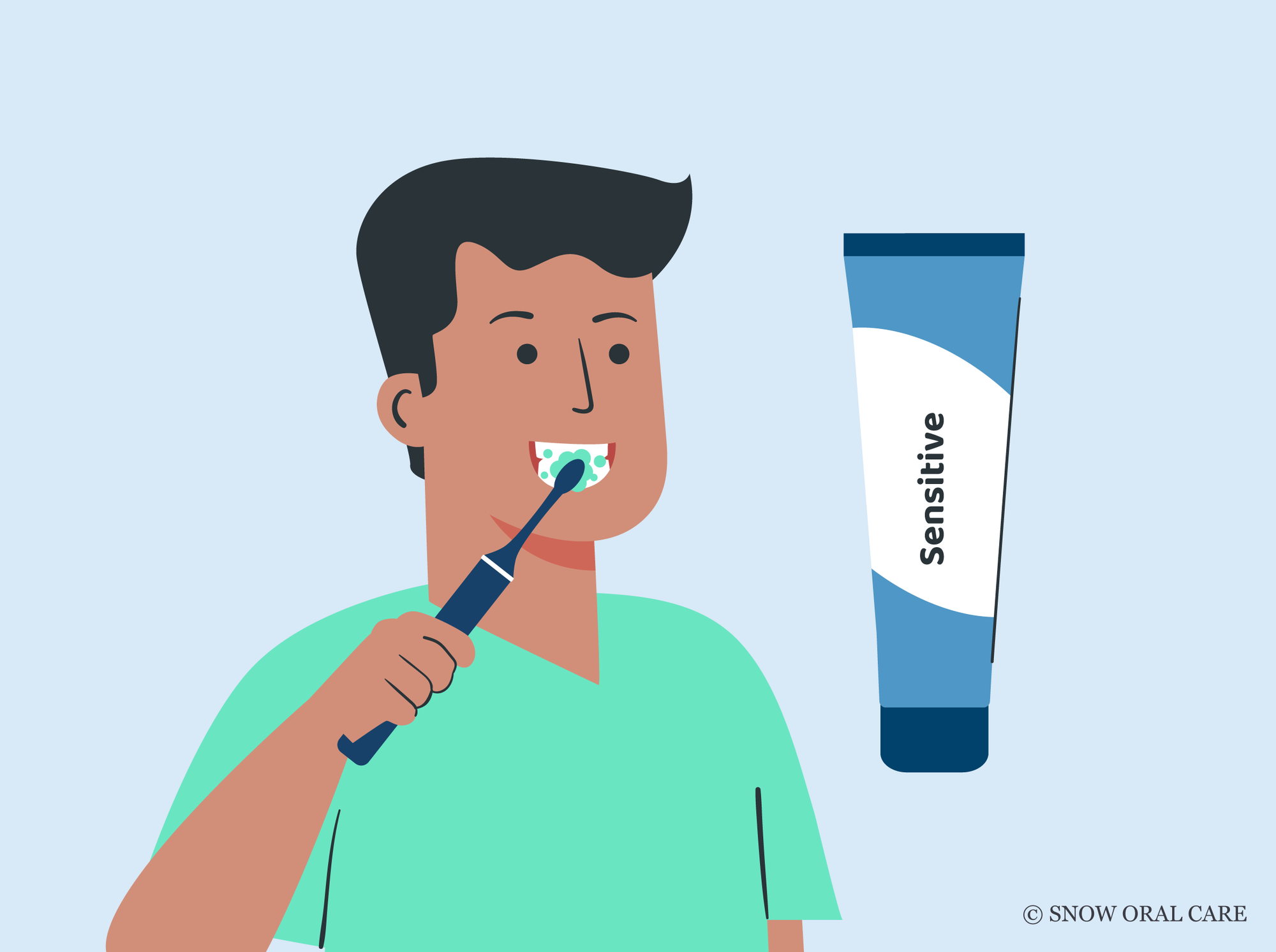how does sensitive toothpaste work