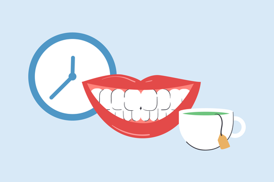 how long after home teeth whitening can i drink tea 