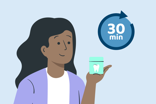 how long to wait to floss after eating