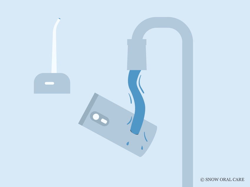 how to clean water flosser
