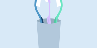 how to organize toothbrushes