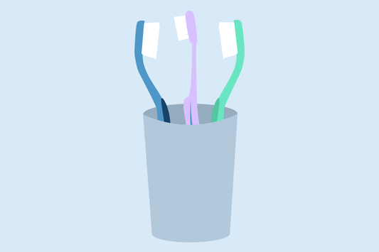 how to organize toothbrushes