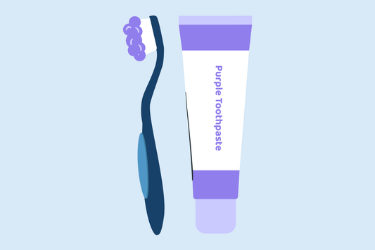 how to use purple toothpaste