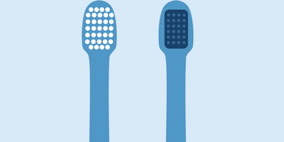 is the back of a toothbrush for your tongue