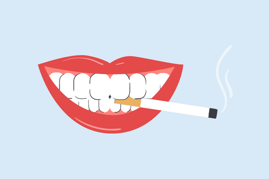 smoking after teeth whitening 